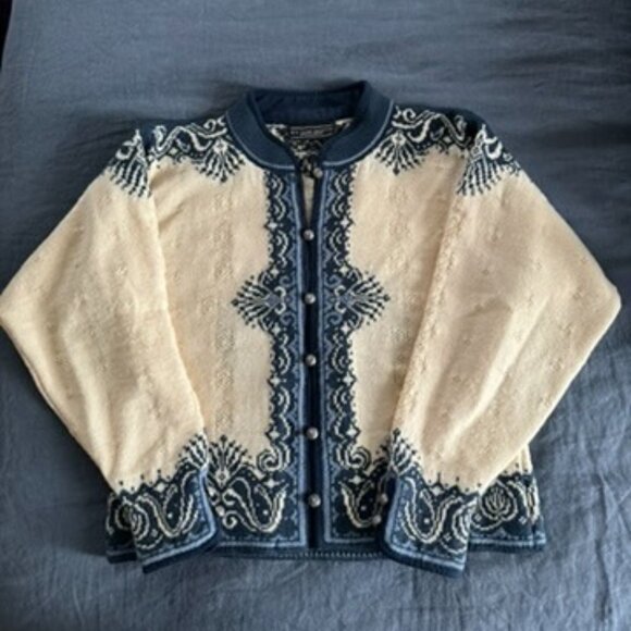 Dale of Norway Wool Sweater-Jacket - Picture 1 of 6